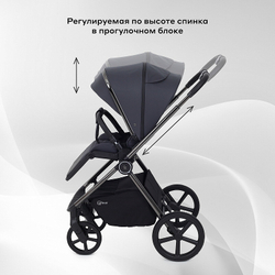 Детская коляска Rant Teo Black Chrome 2 в 1 Graphite