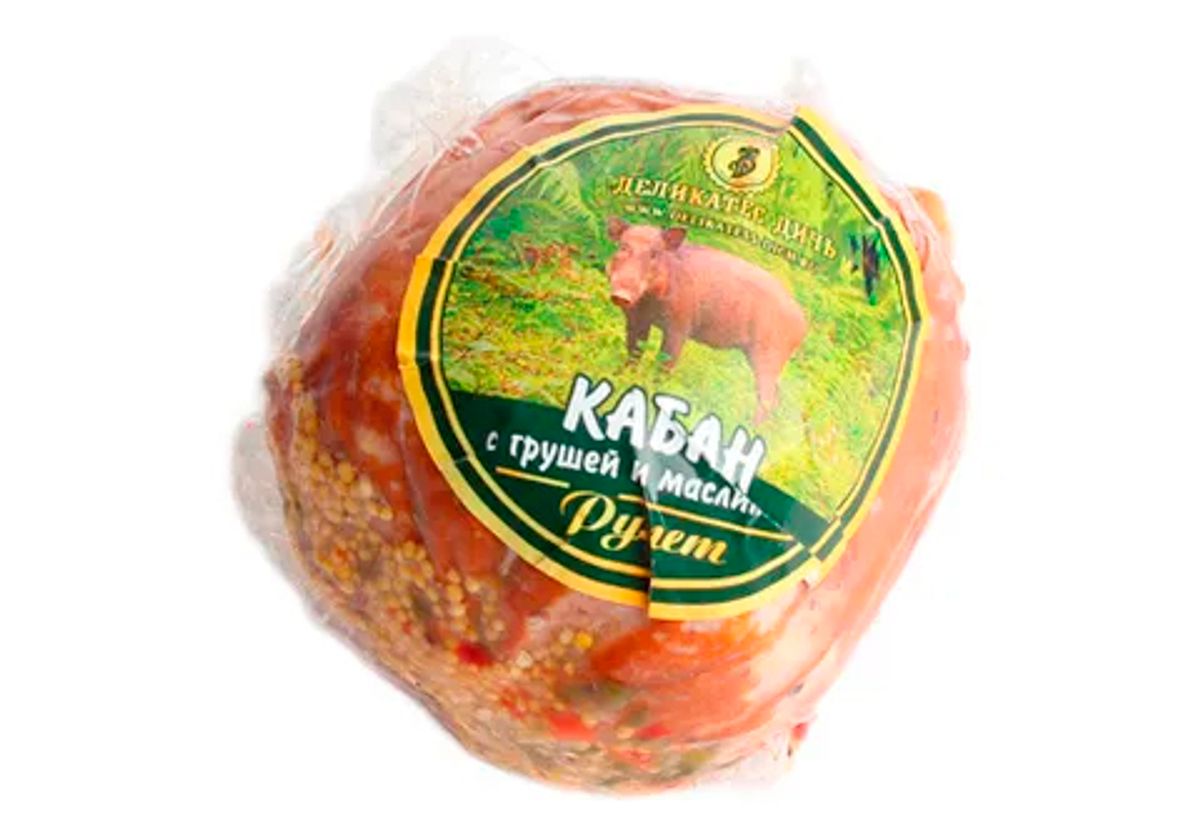 Рулет кабан с грушей и маслинами, 330г
