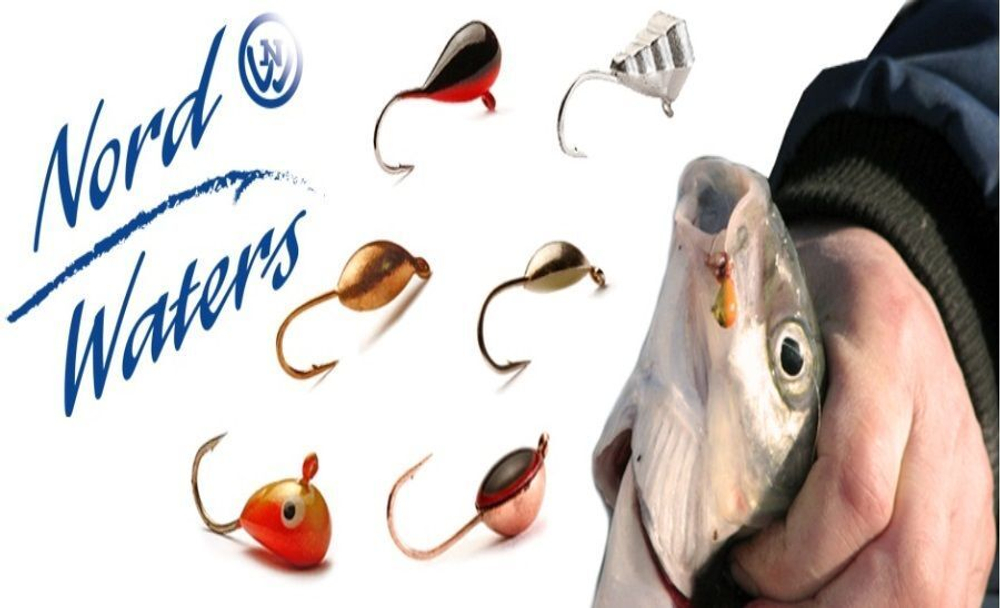 Мормышка рыболовная Nord Waters W с ушком Капля WUCAPL040BL 10шт/уп