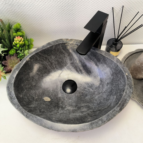 Раковина из речного камня RS-63587 (48*39*15) 0122