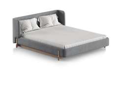 Кровать Basic спальное место 160*200 см (серый, антивандальная)