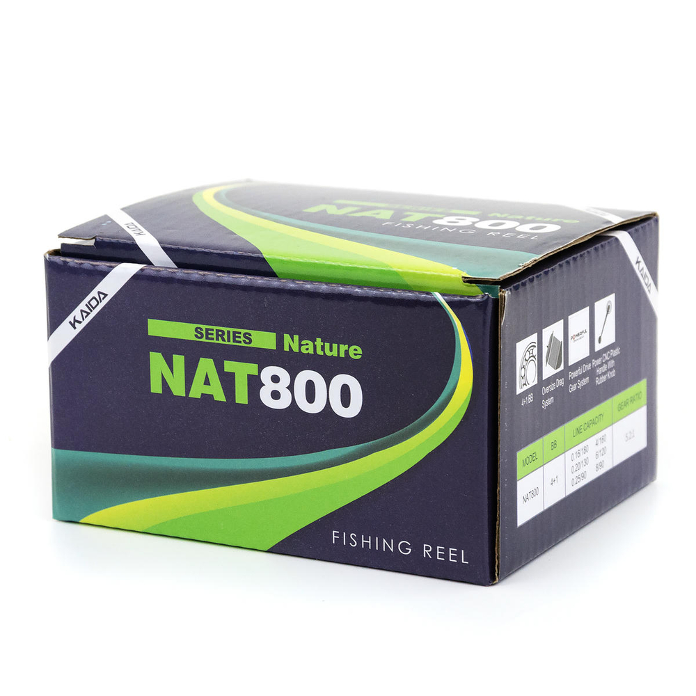 Безынерционная катушка 800 Kaida Nature (4+1BB, мет.шпуля)