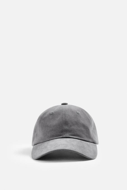 ZARA КЕПКА SOFT, МЯГКИЙ СЕРЫЙ