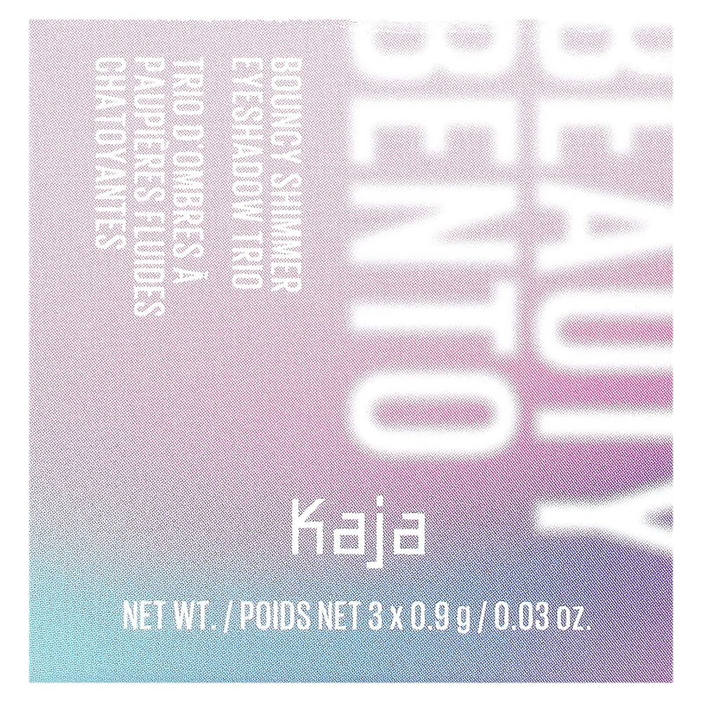 Kaja, Beauty Bento, трио теней для век с эффектом сияния, оттенок 02 цветок апельсина, 3 шт. по 0,9 г (0,03 унции)