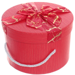 Коробка подарочная «Теплые чувства» 19*19*13 см, красный