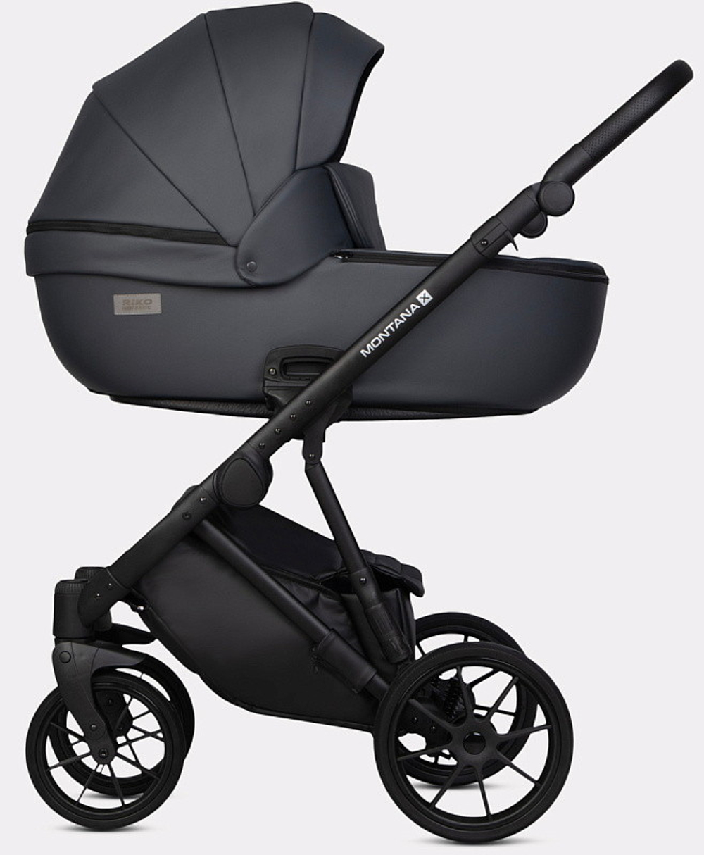 Детская коляска Riko Basic Montana X Ecco 2 в 1 24 Graphite (графит)
