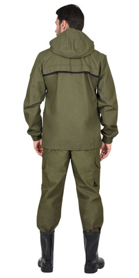 Куртка-штормовка "СИРИУС-Гео" (п-но палаточн.) Хаки
