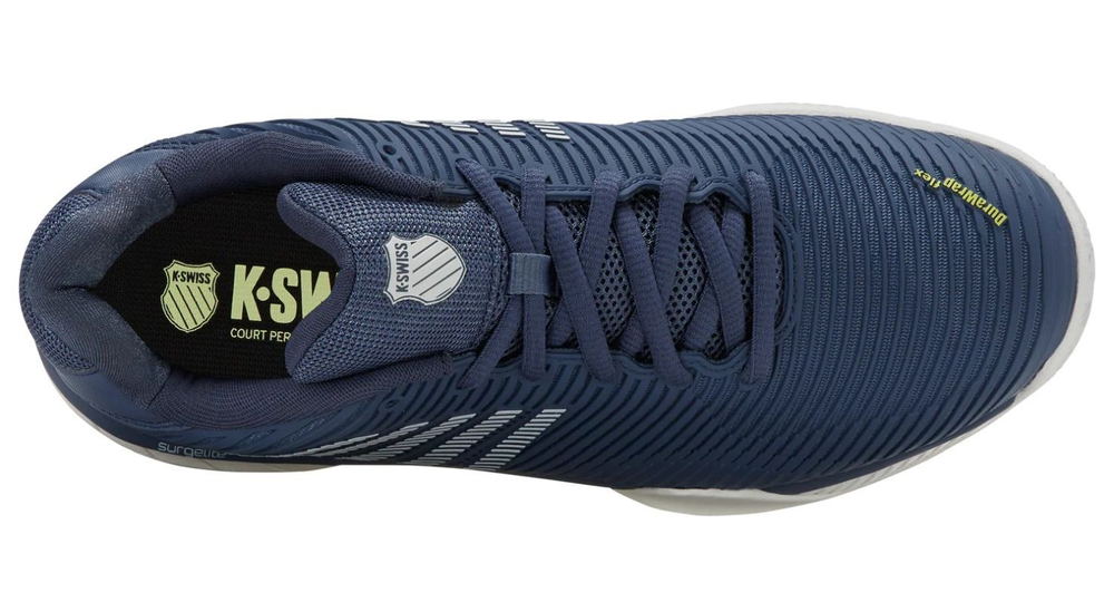 Теннисные кроссовки K-Swiss Hypercourt Express 2 Clay - vintage indigo/blanc de blanc/luminary green