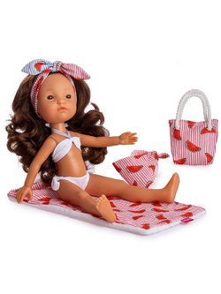 Кукла BERJUAN виниловая 35см Fashion Girl в купальнике (12130)