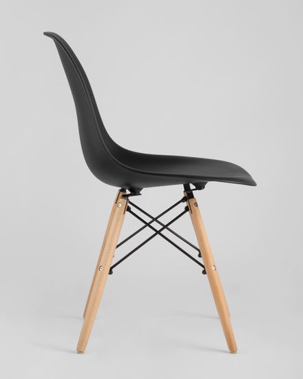 Стул Eames Style DSW черный (разборный каркас)