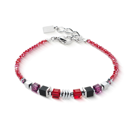 Браслет Coeur de Lion Red-Silver 3044/30-0317