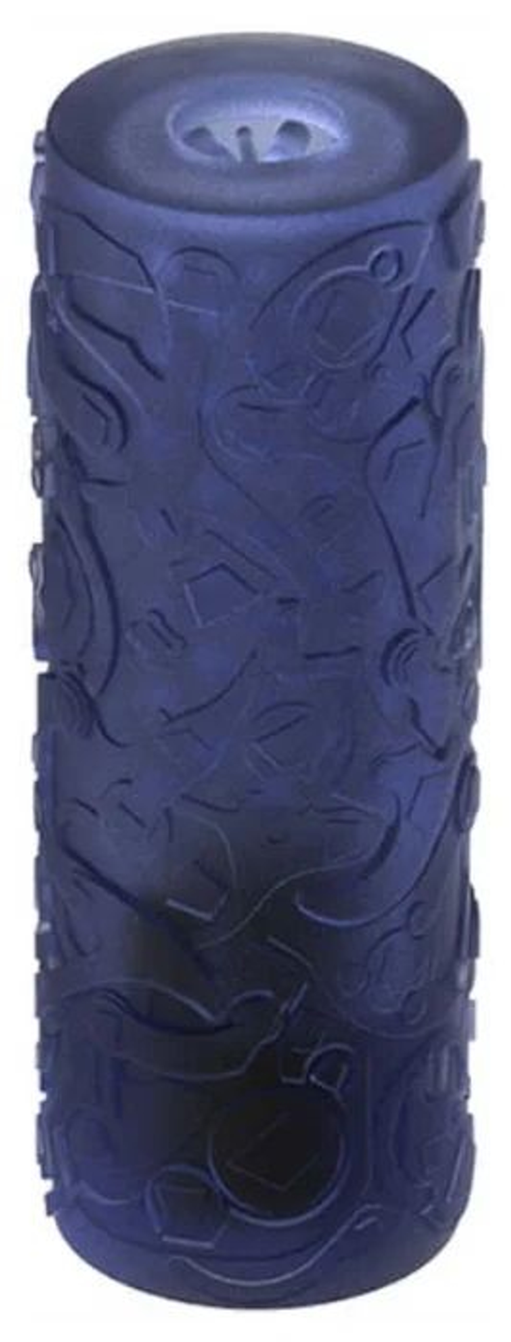 Синий мастурбатор с вибрацией Vertical Attack (Цвет: синий)