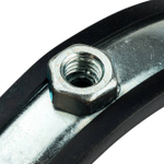 Хомут для труб двухвинтовой STOUT - 4" (107-116 мм, шпилька, шуруп и дюбель в комплекте)