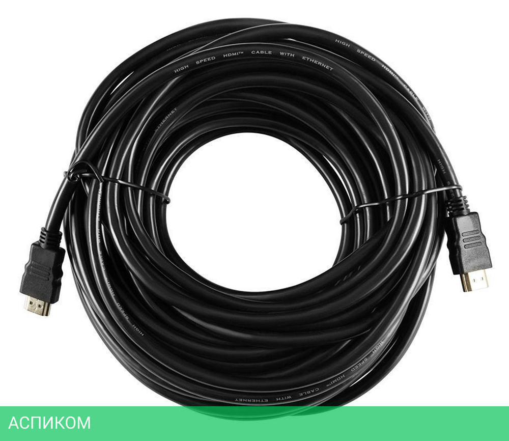 Кабель Buro HDMI (m)/HDMI (m) 15м черный (BHP-HDMI-1.4-15)