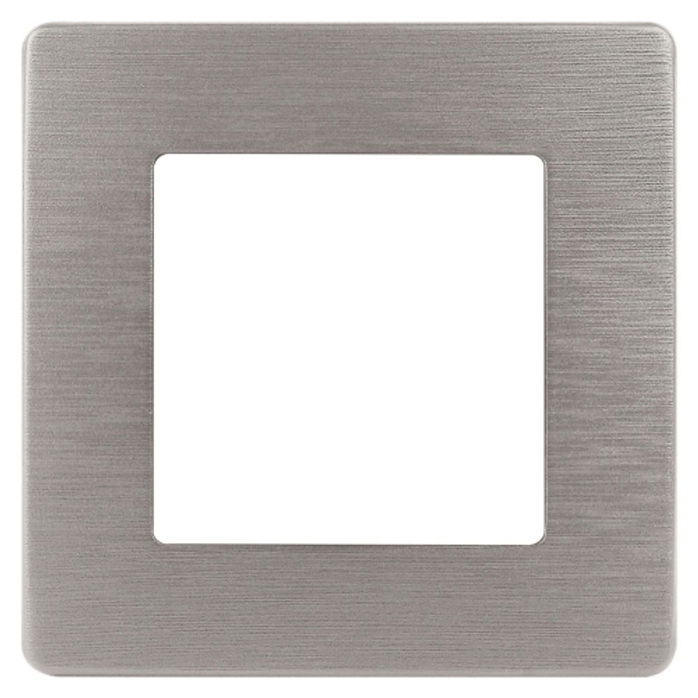 Рамка для розеток и выключателей ЭРА Серия 12 12-5101-16 на 1 пост, Сатин, титан
