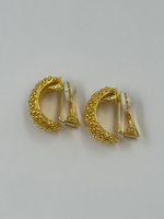 Клипсы полукольца с фактурой