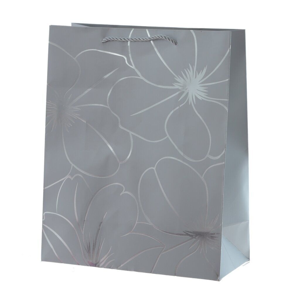 GAEM Пакет подарочный M (бумага 210г/м2, блок 12шт), L26 W12 H32 см, 5в.