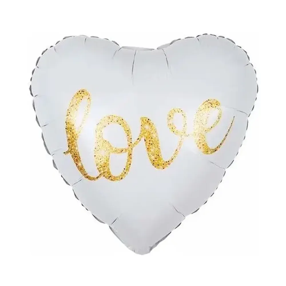 Сердце, Love, глиттер золото 