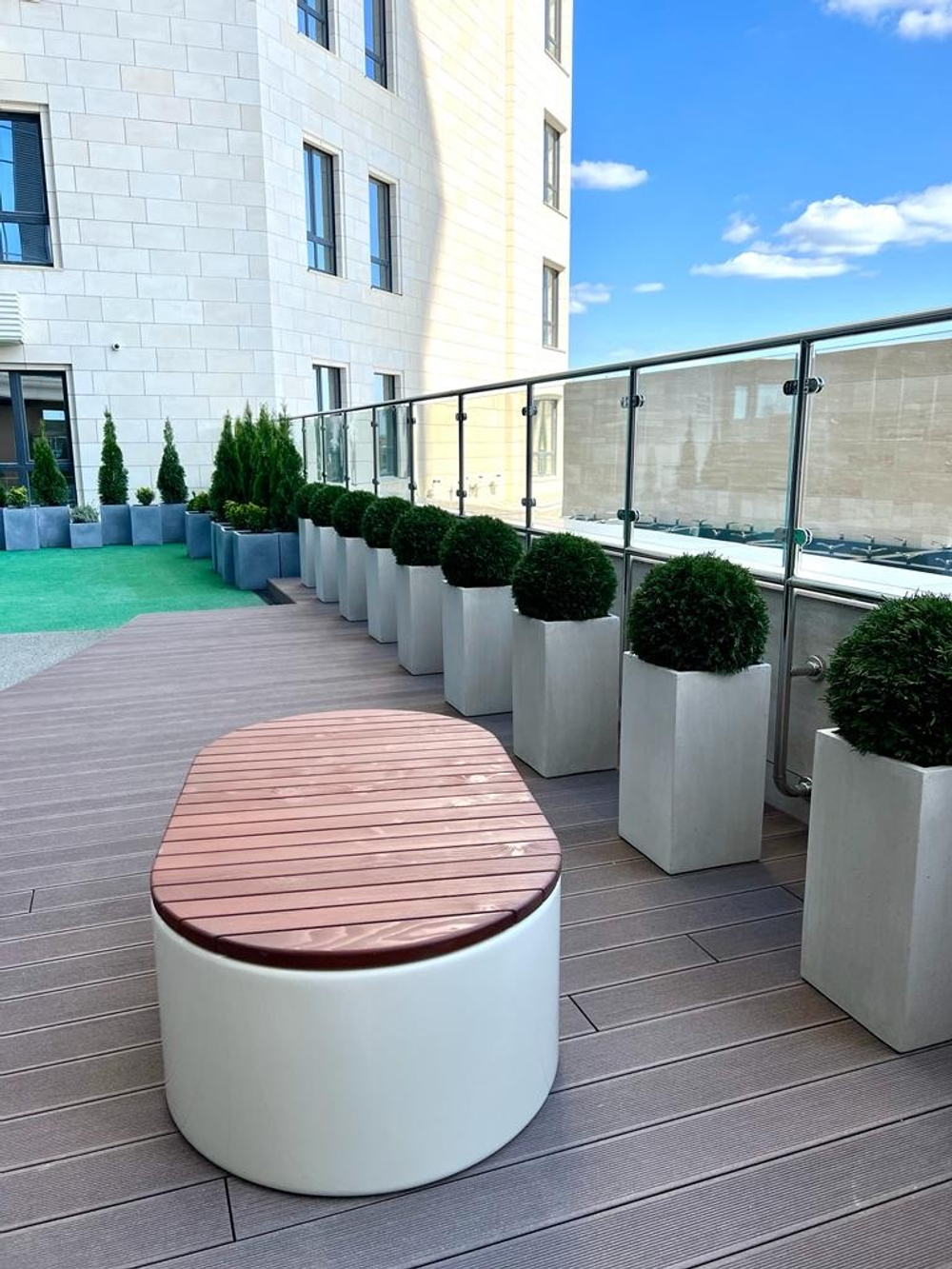 5.23. Искусственные туи в кашпо для ЖК «Development Plaza»