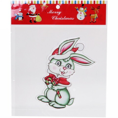 Наклейка на стекло «Кролик с леденцом» 20*20 см