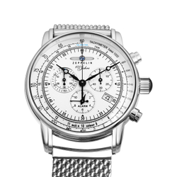 ZEPPELIN Hundred Years Collection Quartz Movement 50 meter Water Resistance Men"s Watches Watch Silver Dial