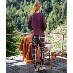 Женская пижама бордовая Doreanse 4042