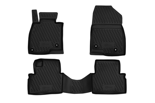 Коврики в салон для MAZDA 3 (III, III Рестайлинг), 2013-2019, 4 шт. (Повышенная устойчивость, повышенная износостойкость) FORMAT.CARMZD00031