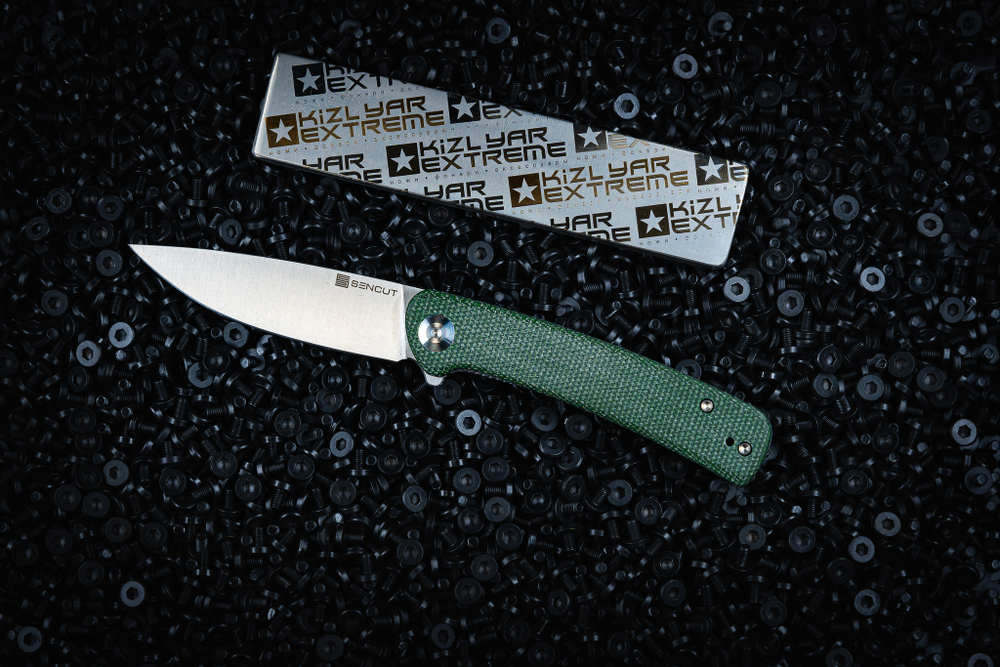 Нож SENCUT Neches сталь 10Cr15CoMoV рукоять Green Micarta