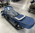 Коляска комбинированная «Наши детки» 6 с листочками синий (арт. НДТ6/2)