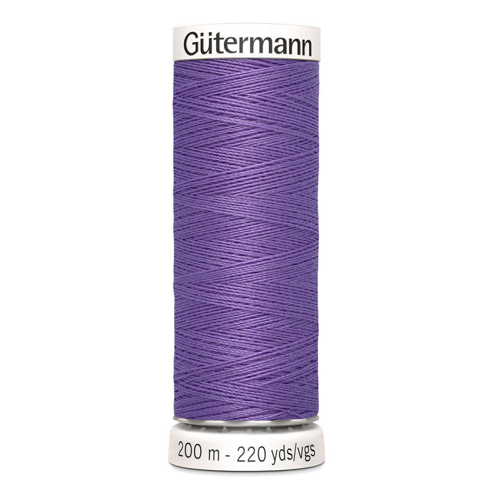 01 Нить Sew-All 100/200 м для всех материалов, 100% полиэстер Gutermann 748277 (391 сиреневый)