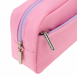 Пенал мягкий BRAUBERG PASTEL 2 отделения красный 21х9 5х5 см (3 штуки в упаковке)