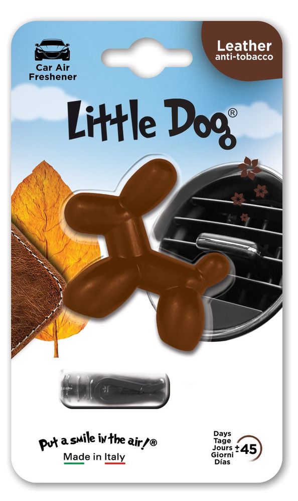 Little Dog Leather (Новая кожа)- brown Автомобильный освежитель воздуха