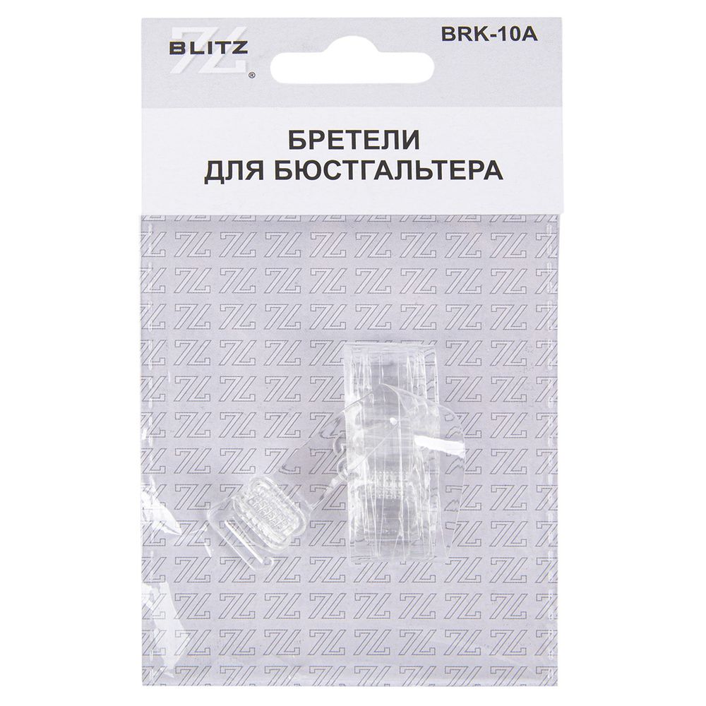 Бретели для бюстгальтера силиконовые 10 мм, 5 пар, 07 прозрачный, Blitz BRK-10A