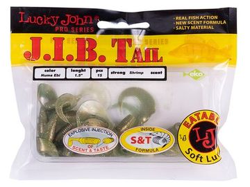 Твистеры съедобные LJ Pro Series J.I.B TAIL 1.5in (3,8 см), цв. T11, 15 шт.