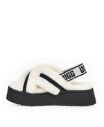 DISCO CROSS SLIDE-black white