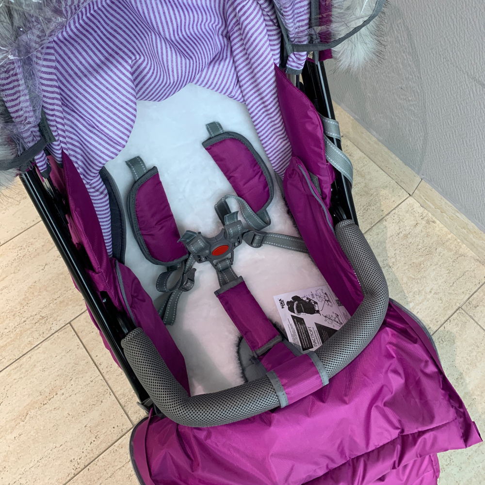 Коляска комбинированная «Ника Детям 7-5SK» баклажановый (арт. НД7-5SK/Б)