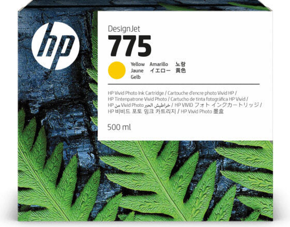 HP Струйный картридж 775, 500 мл, желтый 1XB19A