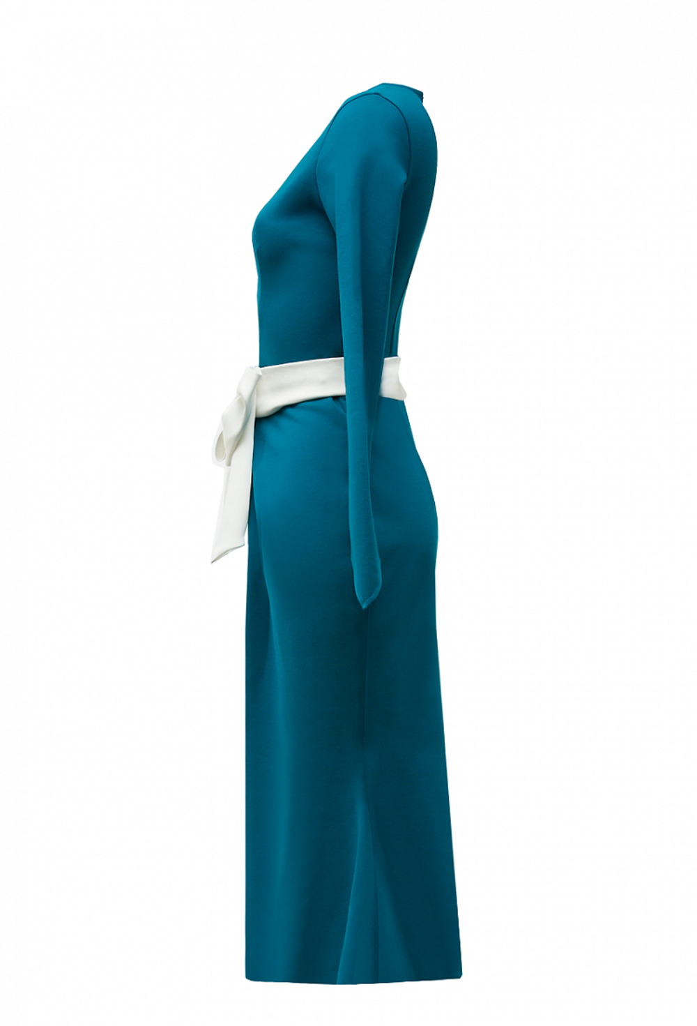 Платье с юбкой годе изумрудное 15-03-20FW