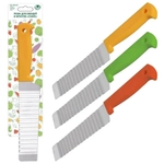 Резак для овощей и фруктов Гофре, 23 см. 3цв