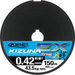 OWNER Шнур Kizuna EX X8 Broad PE super chartreuse 150м 0.42мм 43.5кг