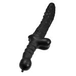 Черный фаллоимитатор Вразумитель с подкачкой 58см Unilatex REF-5002