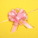 Бант для оформления подарка «Сюрприз» 5 см, d=15 см, Розовый