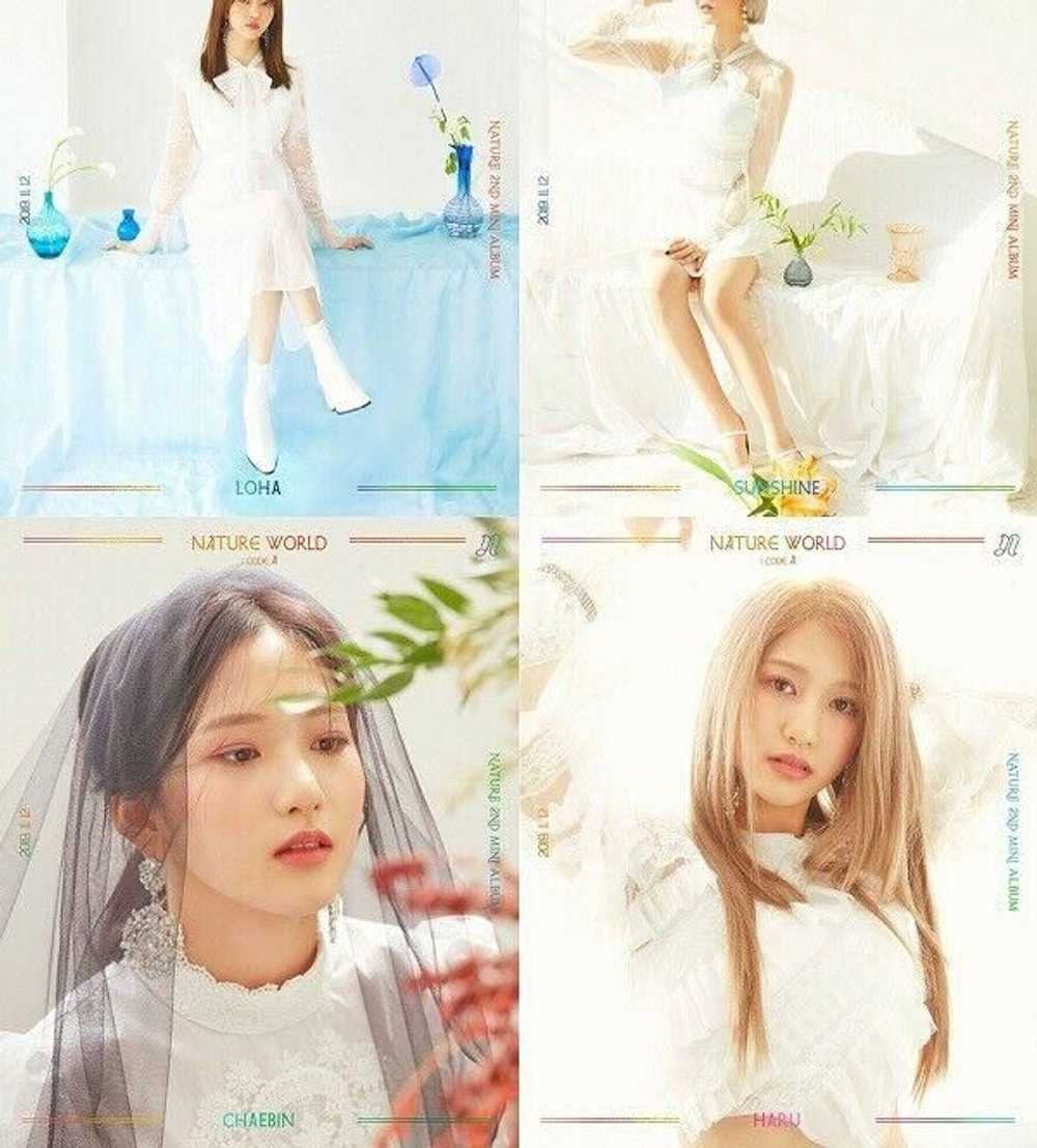 Альбом Nature - Nature World : Code A 2nd Mini Album 2 Version SET