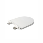 Сиденье для унитаза-моноблока WAVE ZEN дюропласт, микролифт, БЕЛЫЙ глянец