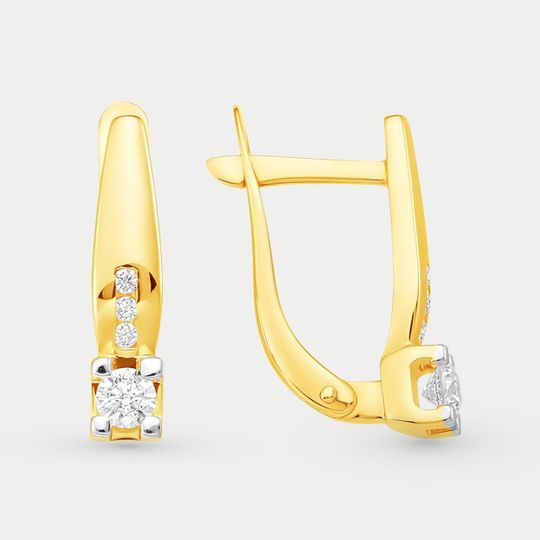 Серьги золотые