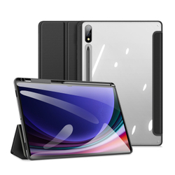 Чехол книжка черного цвета от Dux Ducis для Samsung Tab S10 Plus, S9 Plus и S9 FE Plus, серия Toby Series Case, с функцией пробуждения и сна
