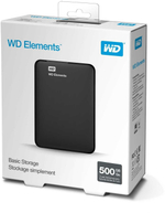 Жесткий диск WD Elements Portable 500 GB (WDBUZG5000ABK-WESN)