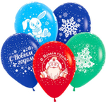 Воздушные шары С Новым Годом, с гелием #612115-HL2