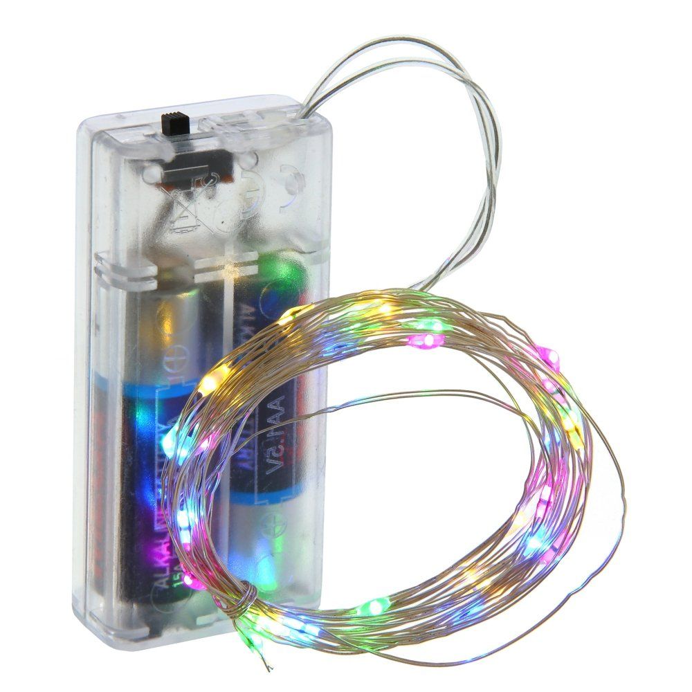 GAEM Электрогирлянда (30 разноцветных LED, 1 реж свеч,серебр шнур), L300 W0,1 H0,2 см