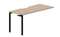 Стол 158х68х75см (эргономичный вырез) - приставной элемент